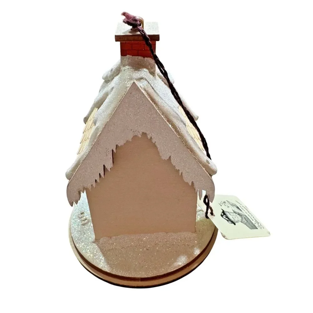 Ginger Cottages Christmas Chalet Wood House Old World Christmas Mini Decor NEW
